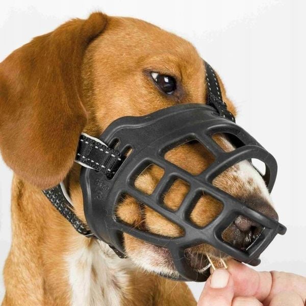 Trixie Kaganiec Muzzle Flex silikonowy M–L czarny zdjęcie 3