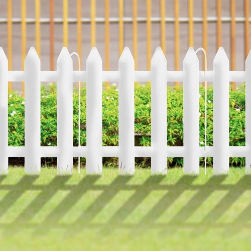 Płotek ogrodowy biały 30x30 cm 10 szt. na Arena.pl