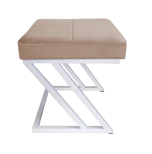 Pufa ZETA LOFT taboret podnóżek podstawa biała MG06 na Arena.pl