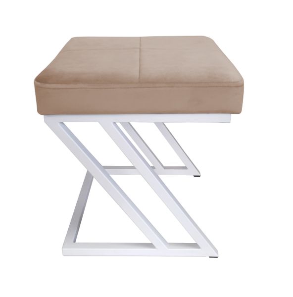 Pufa ZETA LOFT taboret podnóżek podstawa biała MG06 zdjęcie 2
