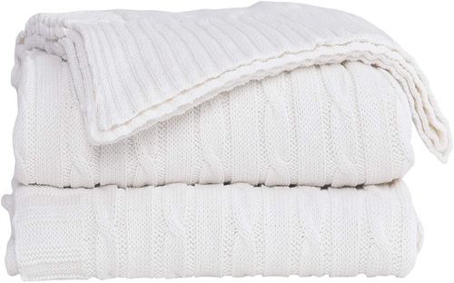 Koc WARKOCZ CZYSTA BAWEŁNA 160cm STYL SKANDYNAWSKI na Arena.pl