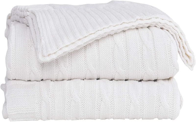 Koc WARKOCZ CZYSTA BAWEŁNA 160cm STYL SKANDYNAWSKI zdjęcie 5