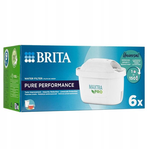 6x Wkład filtr do wody BRITA MAXTRA PLUS PRO PURE PERFORMANCE ORYGINAŁ zdjęcie 2