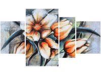 OBRAZ NIESAMOWITE PASTELOWE KWIATY