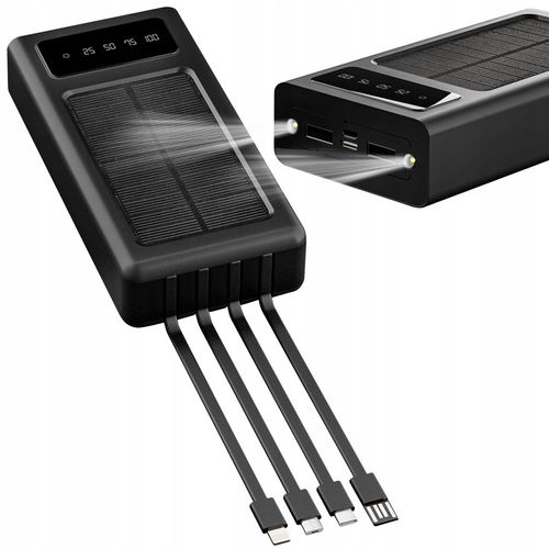 POWERBANK SOLARNY 20000 MAH KABEL ŁADOWANIE na Arena.pl