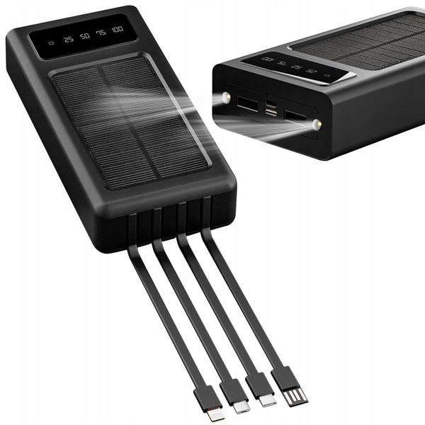 POWERBANK SOLARNY 20000 MAH KABEL ŁADOWANIE zdjęcie 5