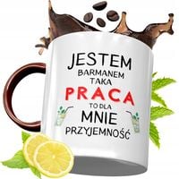 Kubek Bordowy Dla Barmana Na Urodziny Prezent Z Nadrukiem Ze Zdjęciem