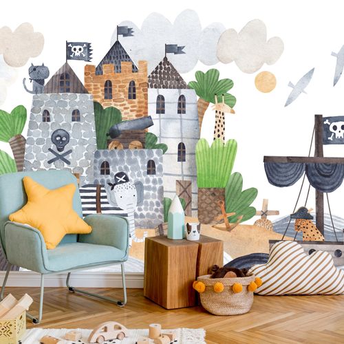 Fototapeta PIRACKA Forteca Wyspa Morze Twierdza 300cm x 210cm na Arena.pl