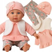 Lalka bobas Julka interaktywna edukacyjna miękka mówi śpiewa uczy 2l+ 32cm