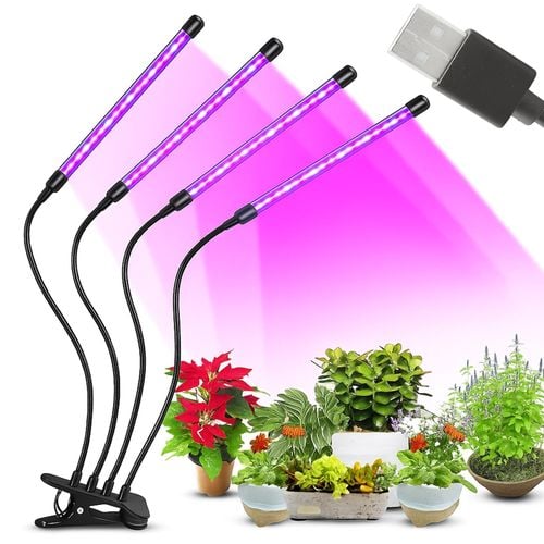 Lampa do uprawy roślin wzrostu 4x panel timer do oświetlenia pilot led 15w na Arena.pl