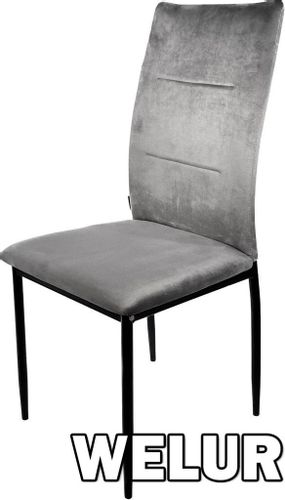 Krzesło VALVA DUO VELVET GREY na Arena.pl