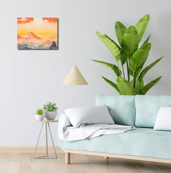 Obraz 40x30cm Świt nad Krainą Ciszych Gór zdjęcie 2