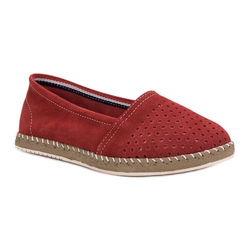 Czerwone Skórzane Espadryle r.36 na Arena.pl
