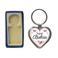 zawieszka brelok dwustronny żelowy "super babcia"