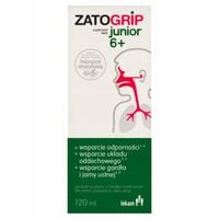 ZATOGRIP JUNIOR 6+ 120 ml syrop na odporność zatoki dla dzieci
