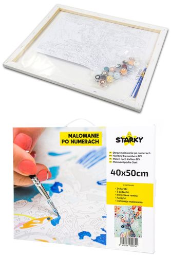 Zestaw do malowania po numerach - jelonek na Arena.pl