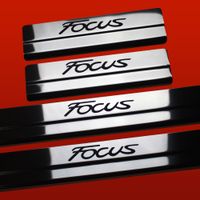 Listwa progowa FORD FOCUS MK3 Stal nierdzewna 304 połysk z czarnymi literam