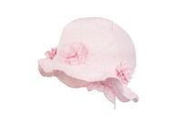 Jamiks AWELINE kapelusz na lato wiązany dla dziewczynki różowy 52-54