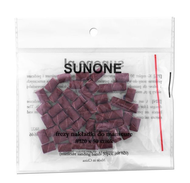 SUNONE Nakładki frezy do manicure #120 - 50 sztuk zdjęcie 2