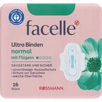 FACELLE PODPASKI HIGIENICZNE ZE SKRZYDEŁKAMI ULTRA NORMAL 16 SZT
