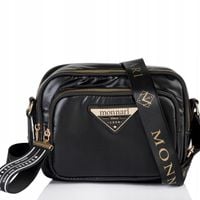 MONNARI Torebka na ramię LISTONOSZKA Pojemna DWUKOMOROWA do pracy PREMIUM