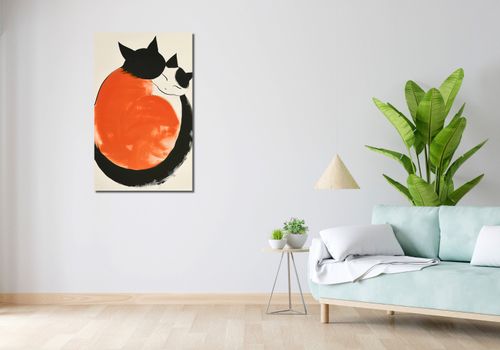 Obraz 60x100cm Yin i Yang Kotów na Arena.pl
