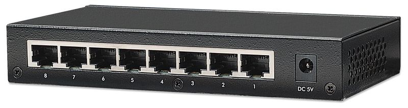 SWITCH ETHERNET INTELLINET 8X 10/100 MBPS RJ45 DESKTOP METALOWY 523318 zdjęcie 3