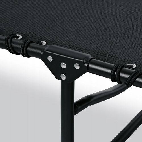 LEŻAK OGRODOWY Leżanka na PLAŻĘ CZARNY Regulowany KIESZONKA Tadar 4 pozycje na Arena.pl