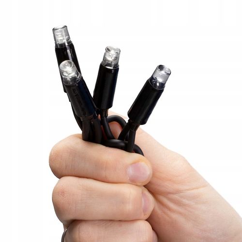 LAMPKI SOPLE 50LED ZEWNĘTRZNE IP65 PRO BIAŁE FLASH 2,5m GRUBE PROFESJONALNE na Arena.pl