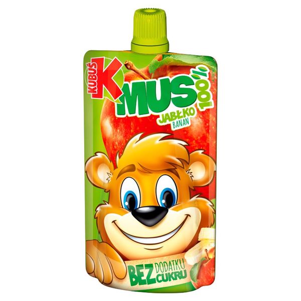 Kubuś Mus 100% jabłko banan 100 g zdjęcie 1