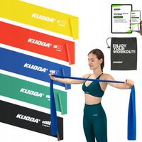 ZESTAW 5 GUM DO ĆWICZEŃ REHABILITACJI FLAT BAND gumy oporowe +