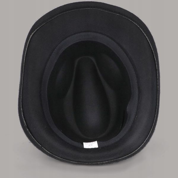 Kapelusz męski filcowy czarny zdjęcie 4