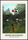 Plakat 70x100cm Design Virgin Forest, Rousseau Vintage do Salonu