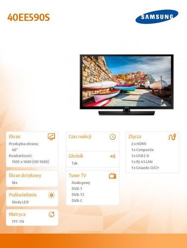 Monitor Samsung 40'' 40EE590S na Arena.pl