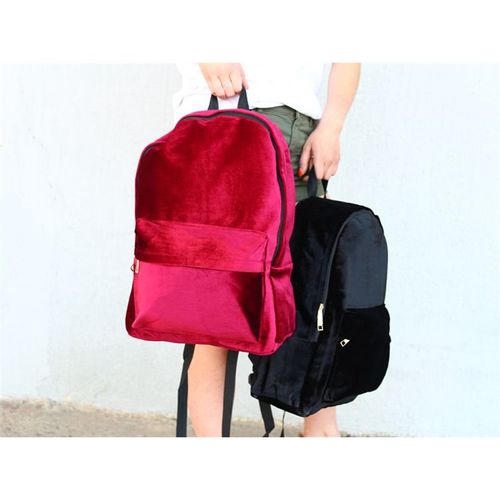 Plecak Aksamitny Velvet Bordo na Arena.pl