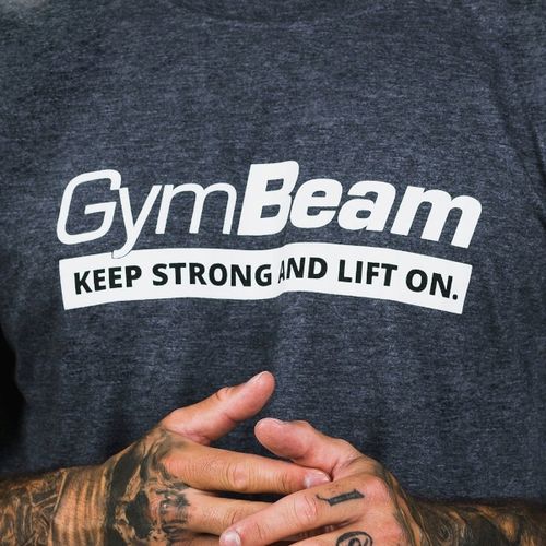 KOSZULKA Basic Dark Grey L - GymBeam na Arena.pl