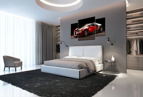 Foto-Obraz 80X40 Czerwone Bugatti Veyron na Arena.pl