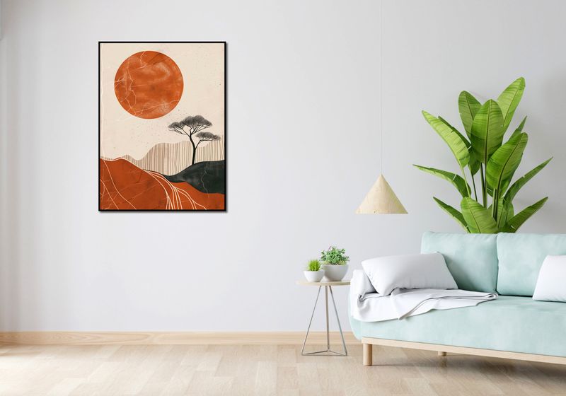Plakat 75x100cm Afrykański Zachód Słońca zdjęcie 4