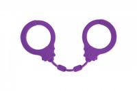 kajdanki silicone handcuffs party hard suppression purple
