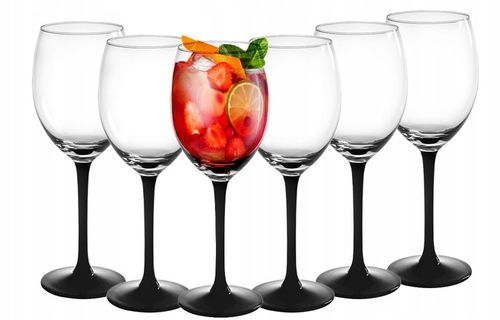 Kieliszki do wina czerwonego Altom Design Onyx czarny 330 ml 6 sztuk na Arena.pl