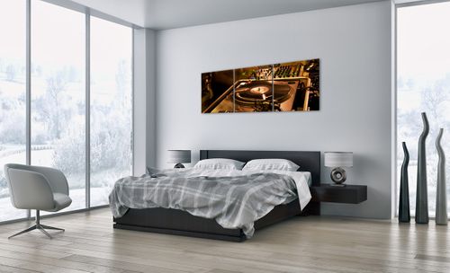 Obraz Na Płótnie - Studio Nagrań  - 150X50 Cm - Ca150X50-0505 na Arena.pl