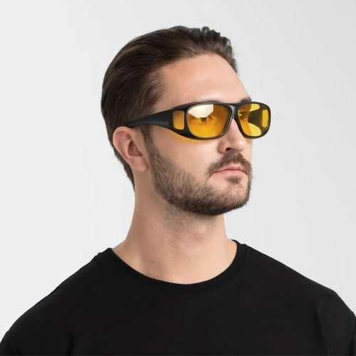 Okulary Przeciwsłoneczne Żółte Rowerowe do Jazdy Samochodem Nocą i w Dzień na Arena.pl