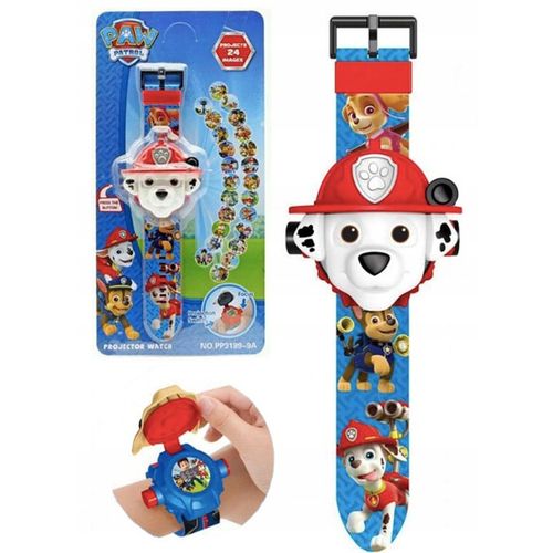 PSI PATROL MARSHALL ZEGAREK Z PROJEKOTOREM 3D DUŻY WYŚWIETLA OBRAZ FIGURKA na Arena.pl