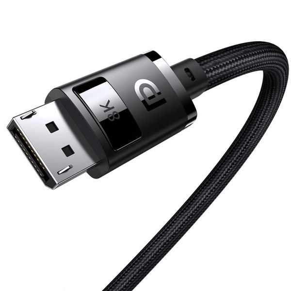 Kabel DisplayPort 8K 60Hz 2m Baseus High Definition Series - czarny zdjęcie 7