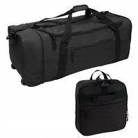 TORBA PODRÓŻNA NA KÓŁKACH SKŁADANA WALIZKA czarna