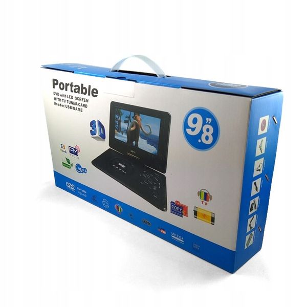 Samochodowy Odtwarzacz DVD 9.8" TV GRY zdjęcie 12