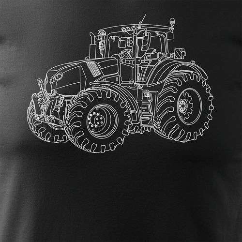 Koszulka z traktorem Claas dla rolnika męska czarna REGULAR L na Arena.pl
