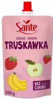 SANTE MUS 100% TRUSKAWKA BANAN JABŁKO 200G