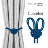 Upinacze do zasłon EDMONTON 2 szt granatowe AmeliaHome
