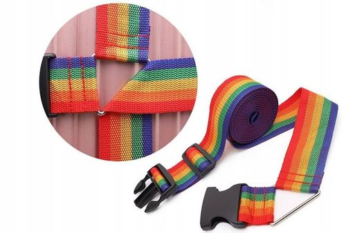 PAS PODWÓJNY SPINAJĄCY DO WALIZKI zabezpieczający 5cm 4m na BAGAŻU 1szt kol na Arena.pl